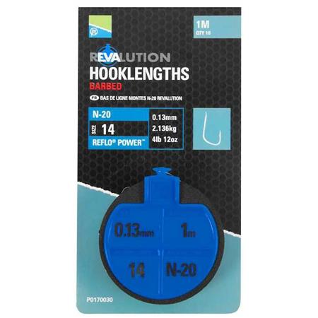 Έτοιμο Αγκίστρι Preston Innovations Revalution Hooklengths N-20