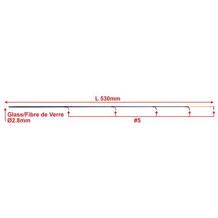 EXTRA TIP GARBOLINO PLEINS FIBRE DE VERRE/SOLID TIP GLASS