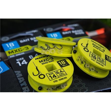 FÆRDIGMONTERET FORFANG FOX MATRIX MXC-3 18” BAIT BAND RIGS