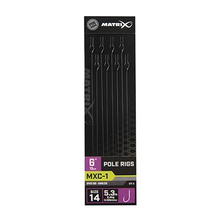 Færdigmonteret Krog Fox Matrix Mxc-1 Pole Rigs - Pakke Med 8