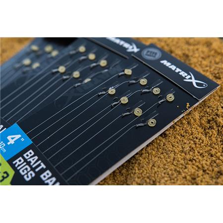 FÆRDIGMONTERET KROG FOX MATRIX MXC-3 4” BAIT BAND RIGS - PAKKE MED 8