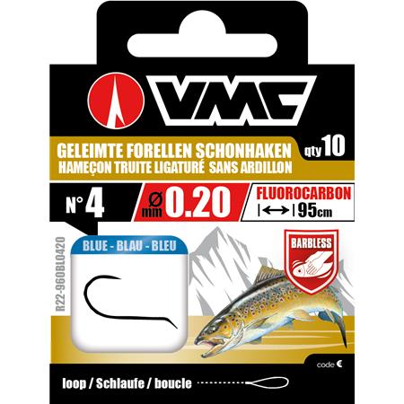 Færdigmonteret Krog Vmc Trout Whipped Barbless Fl