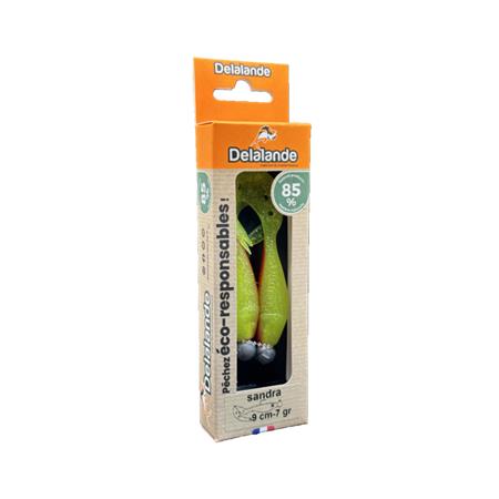 FÆRDIGMONTERET SOFTBAIT DELALANDE SANDRA - 9CM - PAKKE MED 2