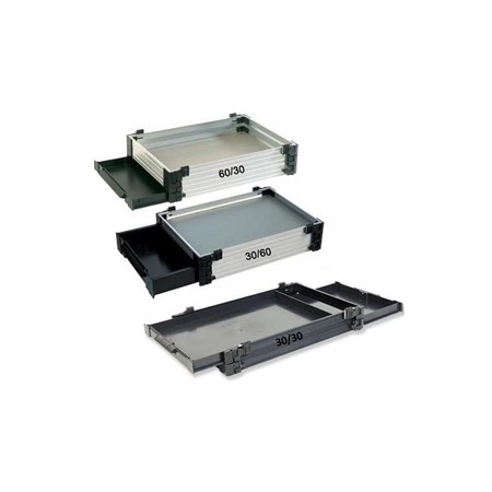 FÄCHERBLOCK ALUMINIUM MIT SCHUBLADE RIVE F2