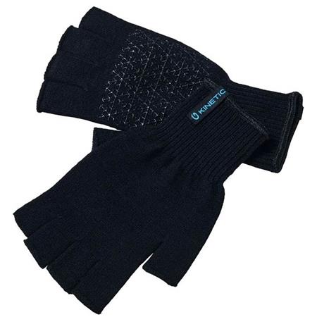 Fäustlinge - Schwarz Kinetic Merino Wool Half Finger Glove - Noir