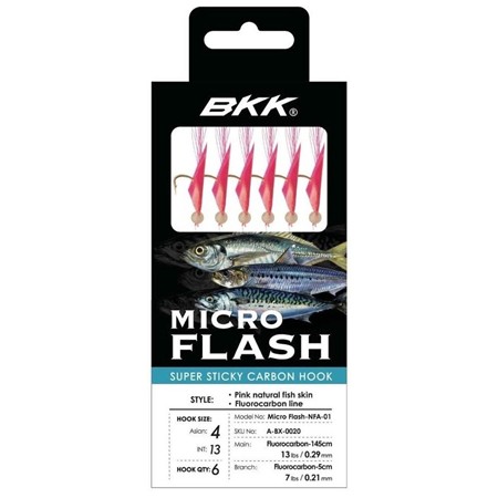 Feather Rig Bkk Micro Flash - Nfa-02 Pink