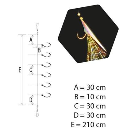 FEATHER RIG HAYABUSA SABIKI EX128