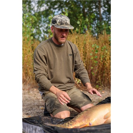 FELPA DA UOMO KORDA PATCH CREWNECK - DARK OLIVE
