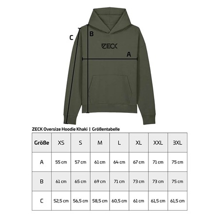FELPA DA UOMO ZECK OVERSIZE HOODIE KHAKI