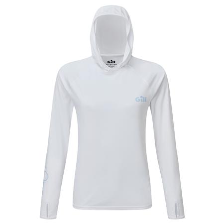 FELPA DONNA CON CAPPUCCIO - BIANCO GILL À CAPUCHE XPEL TEC HOODIE - BLANC