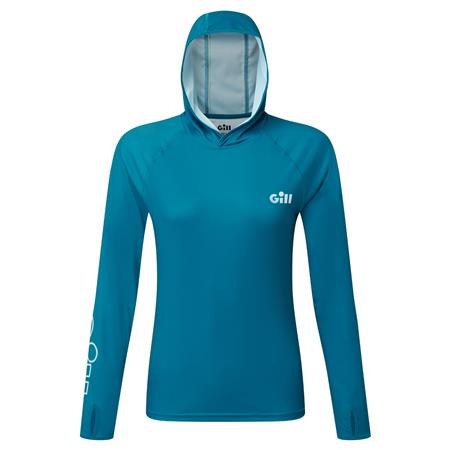 FELPA DONNA CON CAPPUCCIO - BLU GILL À CAPUCHE XPEL TEC HOODIE - BLEU