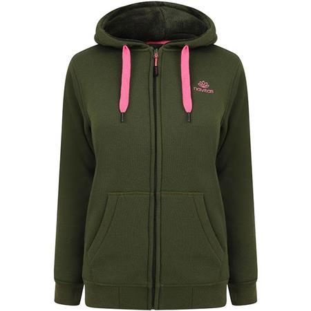 Felpa Donna Navitas Lily Sherpa Zip Hoody - Verde