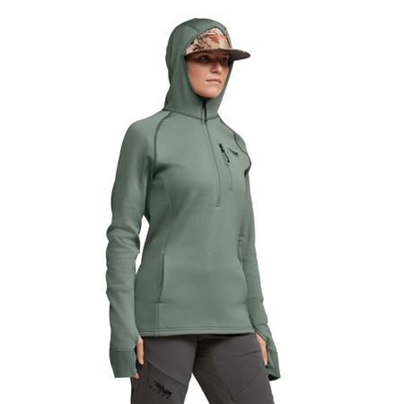 FELPA DONNA SITKA FANATIC HOODIE - SLATE GREEN