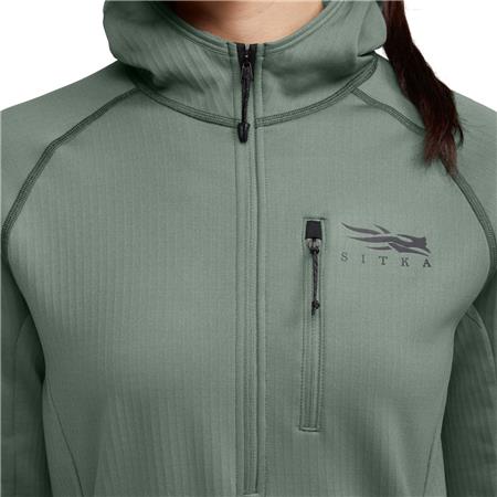 FELPA DONNA SITKA FANATIC HOODIE - SLATE GREEN