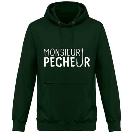 Felpa Uomo - Bottle Green Monsieur Pêcheur - Bottle Green