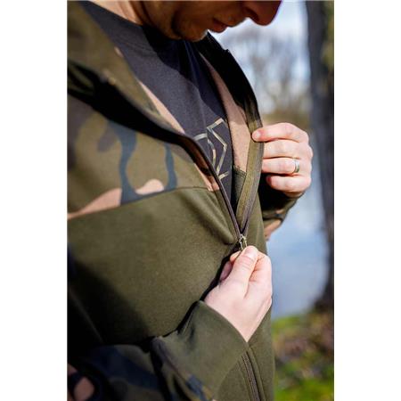 FELPA UOMO - CACHI/CAMO FOX LW KHAKI/CAMO SPLIT ZIP HOODY - KAKI/CAMO