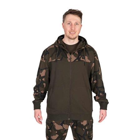 FELPA UOMO - CACHI/CAMO FOX LW KHAKI/CAMO SPLIT ZIP HOODY - KAKI/CAMO