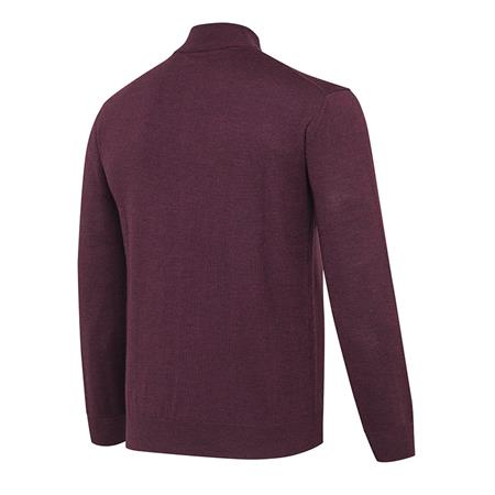 FELPA UOMO - CORDOVAN SPIRIT BERETTA MERINO HALF ZIP - CORDOVAN SPIRIT