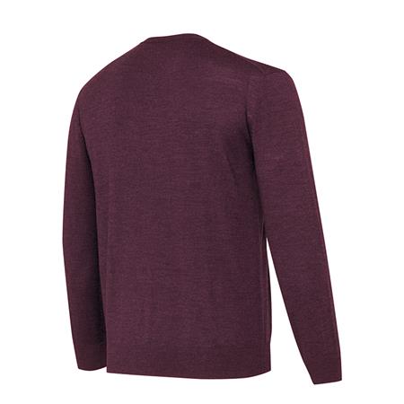 FELPA UOMO - CORDOVAN SPIRIT BERETTA MERINO V-NECK - CORDOVAN SPIRIT