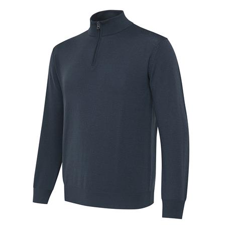 Felpa Uomo - Ebony Beretta Merino Half Zip - Ebony