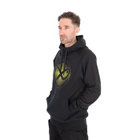 FELPA UOMO FOX MATRIX LARGE FADE LOGO HOODY - NERO