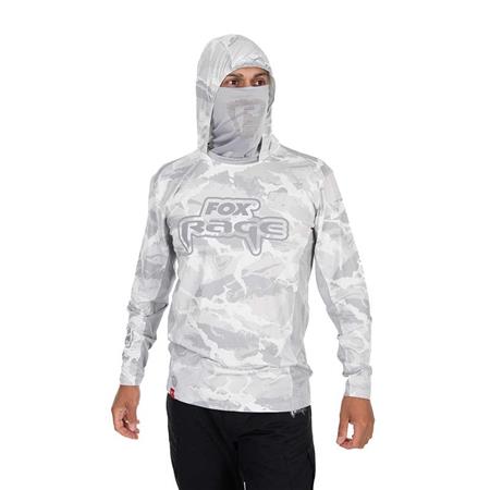 FELPA UOMO - GRIGIO FOX RAGE UV HOODED LIGHT CAMO TOP - GRIS