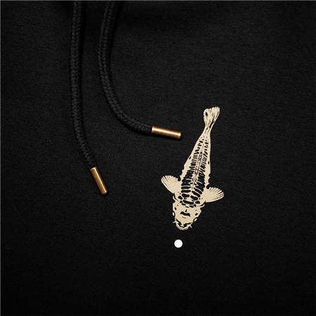 FELPA UOMO KUMU X POLE POSITION HOODIE NEW MOON - NOIR