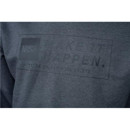 FELPA UOMO NASH MAKE IT HAPPEN COORDINATES - GRIS
