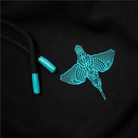 FELPA UOMO - NERO KUMU HOODY TAKE FLIGHT - NOIR