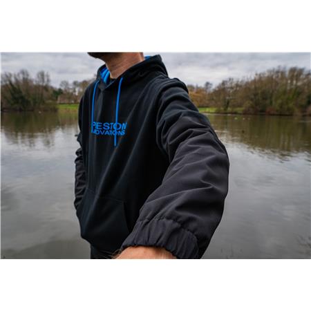 FELPA UOMO - NERO PRESTON INNOVATIONS HYDROTECH PULLOVER HOODIE - NOIR