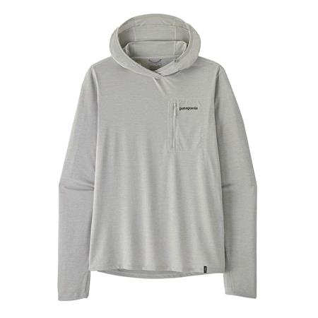 FELPA UOMO PATAGONIA MEN'S CAPILENE COOL SUN HOODY FITZ ROY TROUT - GRIGIO CHIARO/GRIGIO SALATO X-DYE