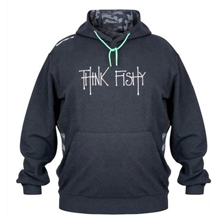 Felpa Uomo Skeater Hoody By Think Fishy Art - Grigio