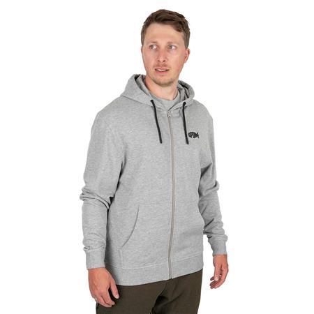 FELPA UOMO SPOMB GREY HOODIE FULL ZIP - GRIGIO