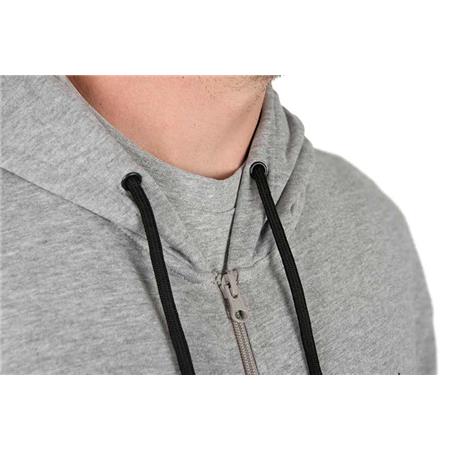 FELPA UOMO SPOMB GREY HOODIE FULL ZIP - GRIGIO