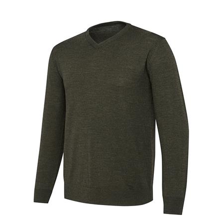 Felpa Uomo - Verde Beretta Merino V-Neck - Vert