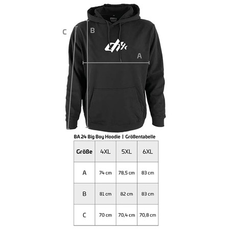 FELPA UOMO ZECK BARSCH-ALARM BIG BOY HOODIE - NERO