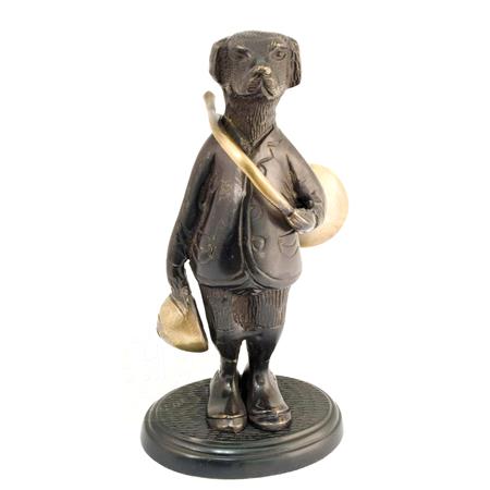 Figurine Bronze Avec Trompe Europ Arm