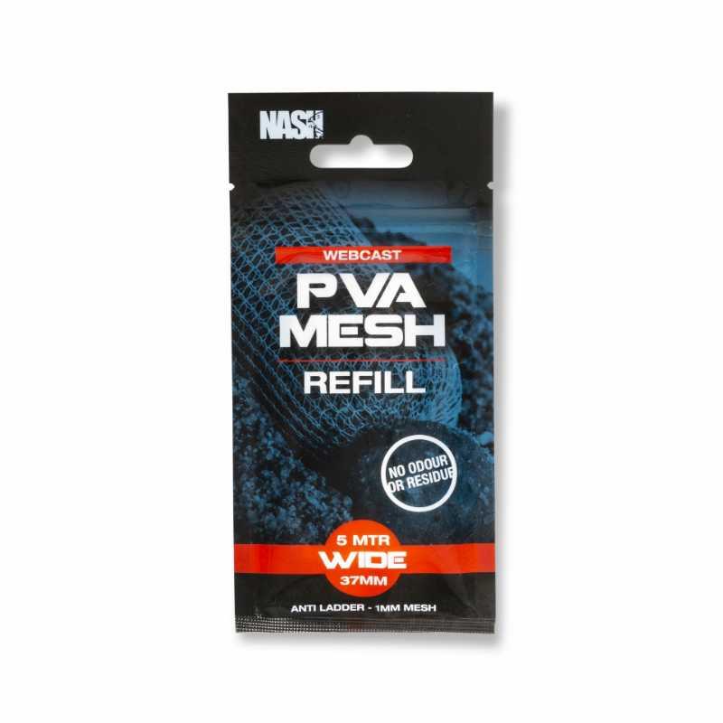 Filet PVA Soluble Pour Appât Carpe - 5 Mètres | Dissolution Rapide Même En Eau Froide | Tailles 25mm, 37mm, 44mm | Idéal Vers, Granulés, Bouillettes
