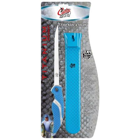 FILLET KNIFE WITH SHEATH CUDA FLEX - 18CM