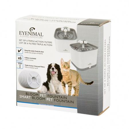 FILTROS DE CARVÃO EYENIMAL POUR FONTAINES BLOOM PET FOUNTAIN