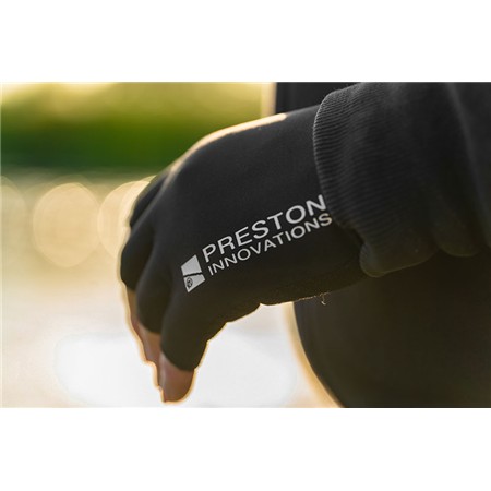 FINGERLØSE HANDSKER PRESTON INNOVATIONS LIGHTWEIGHT GLOVES - SORT