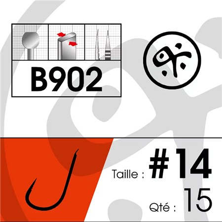 Fish Hook Native B902 Sans Ardillon Hampe Longue