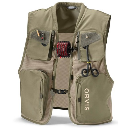 Fiskervest Orvis Clearwater Mesh Vest - Støvet Oliven