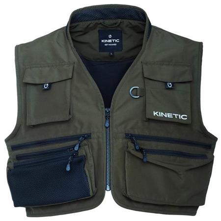 Fiskevest Kinetic Strider - Oliven