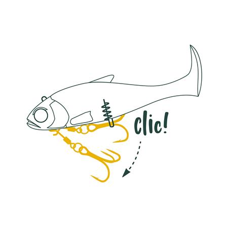 FIXA ANZOL FIIISH QUICK CLIPS - PACK DE 5