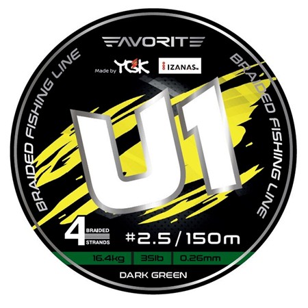 Flätlina Favorite U1 - Mörkgrön - 150M