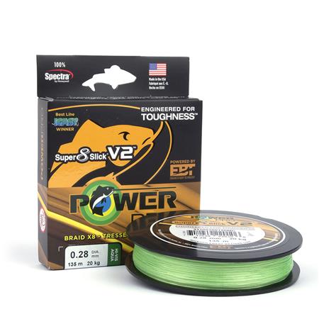 Flätlina Power Pro Sup 8 Slick V2 - 2740M - Aqua Grön