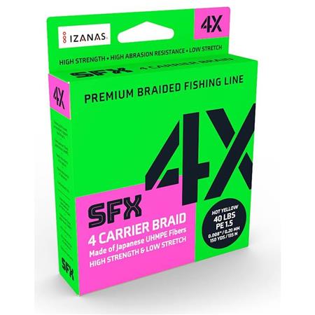 Flätlina Sufix Sfx 4X Lo-Vis Grön - 275M