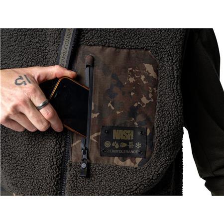 FLEECE OHNE ÄRMEL HERREN - CAMO NASH ZERO TOLERANCE SHERPA FLEECE REVERSIBLE BODY WARMER - CAMO