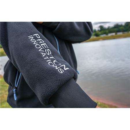 FLEECE TIL HERRE PRESTON INNOVATIONS WINDPROOF FLEECE JACKET - SORT